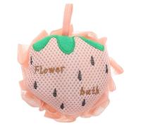 TOVINANNA Bola De Ducha Exfoliante De Fresa Esponja De Baño De Doble Cara Para Adultos Para Ducha y Limpieza Corporal Malla