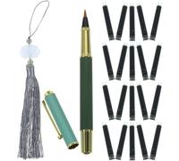 TOVINANNA Bolígrafo de Tinta Recargable Tipo Pincel con Punta Suave, Ligero y Fácil de Controlar para Caligrafía y Dibujo de Caracteres Chinos