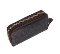 TOVINANNA Bolsa De Llave De Gran Capacidad Bolsa De Llaves Mosquetón Llavero Caída Mosquetón Clave Tarjetero Pequeño Mujer Llavero De Bolsillo Cuero PU Dark Brown