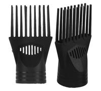 TOVINANNA Boquilla Ancha para Secador de Pelo 2 Piezas, Peine Moldeador de Plástico Resistente para Peinar y Alisar Cabello Rizado y Natural, Accesorio Concentrador para Secado Rápido