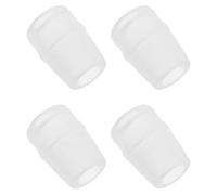 TOVINANNA Boquilla de Silicona para Botella Deportiva 4 Válvulas de Mordida, Color Blanco Lechoso, Repuesto Compatible Vejigas de Hidratación para Ciclismo y Running