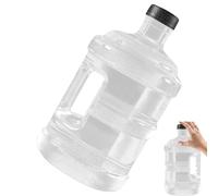 TOVINANNA Botella de Agua de Plástico Transparente de 5 Litros, Contenedor Portátil Asa para Camping y Conservación de Agua Mineral Doméstica