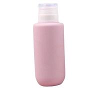 TOVINANNA Botella De Viaje De Silicona De Contenedor De Loción Compacto y Rellenable Para Champú Hidratante y Artículos De Aseo Color Rosa