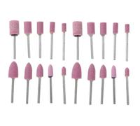 TOVINANNA Brocas para Lijar 20 Piezas Muelas Abrasivas de Piedra Montada para Taladro Puntas Montadas de Piedra Abrasiva Resistentes Herramientas de Molienda para Metal Uso Industrial