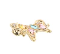 TOVINANNA Broche de Caballo Circonita Cúbica Multicolor Broche Metálico Vintage para Chaqueta Accesorio Llamativo para Mujer Obsequio Simbólico para Boda y Cumpleaños Diseño Duradero y