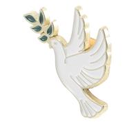 TOVINANNA Broche de Paloma Paz en Metal Rama de Olivo para Ropa y Estuches, Complemento para Eventos Sociales y Actividades Cotidianas
