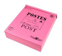 TOVINANNA Buzón Decorativo de Montaje en Pared de Metal Diseño Retro y Letras Grandes, Adecuado para Instituciones y Uso Exterior