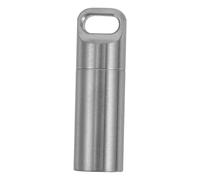 TOVINANNA Caja de Almacenamiento Pastillero Pequeño de Acero Inoxidable Llavero para Botiquín de Primeros Auxilios y Viaje Multifuncional Resistente