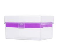 TOVINANNA Caja de de pipeta de laboratorio con soporte de 96 pocillos y tapa, almacenamiento de plástico para puntas de pipeta y suministros pequeños en laboratorio y investigación
