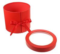 TOVINANNA Caja de Flores Redonda Caja de Obsequio para Arreglos de Flores para Regalos de Cumpleaños o Bodas