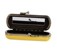 TOVINANNA Caja De Labial Vintage Estuche Retro Espejo para Mujeres Almacenamiento De Cosméticos