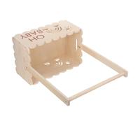 TOVINANNA Caja de Madera para Obsequio de Ducha de Ñiño Perchas, Organizador para Ropa y Productos de Cuidado, Diseño Beige para Ocasiones Obsequios y Baños Familiares