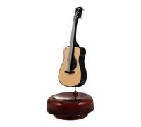 TOVINANNA Caja de Música de Instrumento Guitarra Vintage Europea, Mecanismo de Cuerda Giratorio, Decoración Romántica de Mesa, Obsequio Creativo para Cumpleaños, Adorno Musical Decorativo