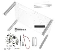 TOVINANNA Caja de PC Abierta Transparente de Aleación de Aluminio para | Base Rígida de Alta Resistencia, Acrílico E Hierro, para Componentes y Uso Portátil, Soporte DIY