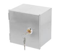 TOVINANNA Caja de Tomacorriente de Acero Inoxidable Tipo 86 con Cerradura Cubierta Resistente Intemperie Prueba Enchufes de Pared Protección Segura para Uso Doméstico y Exterior
