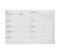 TOVINANNA Calendario Semanal de Pizarra Blanca Adhesiva de PVC 30X40 CM Pegatina Removible de Borrado en Seco para Pared Planificador Organizador Flexible para Oficina y Hogar