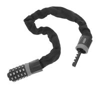 TOVINANNA Candado de Bicicleta Cadena de Candado de Bicicleta Contraseña, Aleación de Aluminio y Acero, Negro, Bloqueo y Desbloqueo, para Motocicleta, para Amante Bici