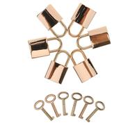 TOVINANNA Candado Dorado Brillante Candado Pequeño Decorativo Retro Pequeño Vintage Con Llave Retro Para Mochila Para