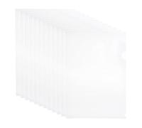 TOVINANNA Carpeta de Archivos Paquete de 20 Piezas de Plástico Transparente A4, Resistente al Desgaste y Desgarro para Oficina y Escuela