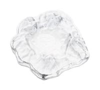 TOVINANNA Cenicero Decorativo de Cristal Transparente Portátil y Multiusos Adecuado para Oficina Bar y Patio Diseño Creativo Resistente al Viento Cenicero Vintage para Exteriores y