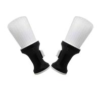 TOVINANNA Cepillo de Cuello Flexible para Peluquería de 2 Piezas con Mango de Plástico y Cerdas de Nylon, Fácil Mantenimiento para Limpieza en Salones y Hogares