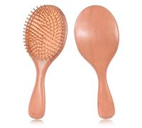 TOVINANNA Cepillo De Masaje De Madera Natural Cojín De Aire Peine De Detalle Para Cabello Para Masajes El Cabelludo y Desenredado Sin