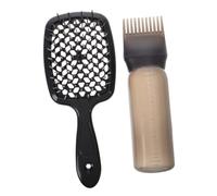 TOVINANNA Cepillo Desenredante Para Cabello Con Tecnología Quickdry Peine Antitangles Para Hombres Mujeres y Niño Niña Para Cabello Rizado y Liso Incluye De Botella De Champú Seco