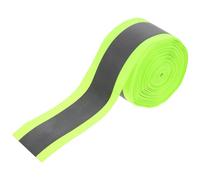 TOVINANNA Cinta Reflectante Tira Fluorescente para Coser Verde de Poliéster para Mejorar Visibilidad Ropa de Ciclismo y Seguridad en Días de Baja Luz y Mal