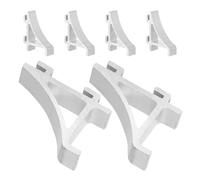 TOVINANNA Clips de Aluminio para Estantes de Refrigerador y Congelador 6 Unidades Soporte Pequeño para Estantes Comerciales Accesorios para Maximizar Espacio Nevera y Congelador