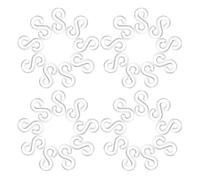 TOVINANNA Clips de Plástico Conectores Pequeños Kit de 1000 en Forma de S y Fáciles de Usar para Pulseras de Goma para Hacer Joyería DIY a Mano