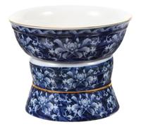 TOVINANNA Colador de Cerámica Azul Práctico y Conveniente, Infusor de Té Elegante Hogar, Filtro de Té para Taza en Restaurante y Casa