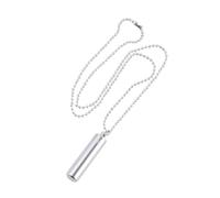 TOVINANNA Colgante Cilindro De Acero Inoxidable Duradero Para Hombre y Mujer Soporte Departamento Pastillas y Urna Cenizas Collar Memorial Brillante Plata