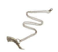 TOVINANNA Collar De Cuerno De Para Hombre Cadena Decorativa Cuello Colgante Decorativo De Recuerdos Punk De Metal