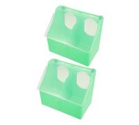 TOVINANNA Comederos Colgantes para Pájaros 2 Piezas Tapa Que Evita Mezcla de Agua y Alimento, Adecuado para Jaulas de Conejitos, Codornices y Loros