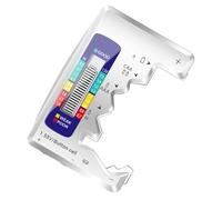 TOVINANNA Comprobador Baterias Portátil para Pilas Aa y D Tipo, Herramienta Ligera y Práctica para Uso Profesional y Personal en Pruebas de Baterías