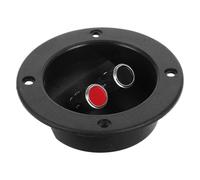TOVINANNA Conector de Terminales Redondos para Caja de Altavoz Negro Instalación Fácil y Material Plástico y Metal, Adecuado para Vehículos Comerciales y Modificación de Color
