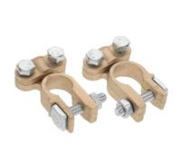 TOVINANNA Conectores de Bornes de Batería de Cobre Dorado para Coche y Cortacésped, 2 Piezas Conductividad Mejorada y Conexión Segura para Camión