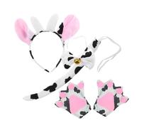 TOVINANNA Conjunto De Tocado De Vaca Diadema Orejas De Vaca Apéndice De Animal Para Disfraces De Accesorios Para Cosplay De Para Fiestas Temáticas Lola