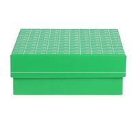 TOVINANNA Contenedor de Muestras de Laboratorio de Cartón Tapa Abatible, 100 Pocillos para Tubos de Ensayo, Almacenamiento Seguro para Aplicaciones de Investigación y Congelación