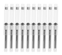 TOVINANNA Convertidor de Resorte de Tinta para Pluma Estilográfica, 10 Piezas de Plástico Blanco, Compacto y Fácil de Transportar para Uso Escolar y Oficina