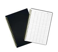 TOVINANNA Cuaderno de Planificación Financiera Cubierta Resistente de Pp y Hojas en Papel, Libro de Registro en Formato Horizontal para Escuelas y Almacenes, Pack de 2 Unidades