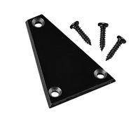 TOVINANNA Cubierta de Alma Triangular para Guitarra Eléctrica Negra, 1 Juego 3 Tornillos Negros, Piezas de Tensor y Accesorios para Reemplazo, Compatibles Guitarras y Bajos Eléctricos