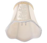 TOVINANNA Cubierta de Pantalla de Lámpara en Color Claro Diseño Delicado de Tela y Hardware, Protector Decorativo para Lámpara E14 Adecuado para Estudio y Decoración del Hogar