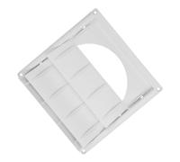 TOVINANNA Cubierta de Ventilación de Plástico Blanco para Respiradero del Baño y Ventilación Secadora de Ventana y Máxima Extracción Adecuado para Decoracion Verano