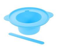 TOVINANNA Cuenco Mezclador de Silicona para Mascarillas Faciales Alta Capacidad Resistente al Calor con Varillas Agitadoras para Mezcla Uniforme Kit Completo para Cuidado Reutilizable