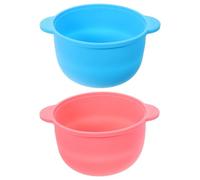 TOVINANNA Cuencos Plegables de Silicona para Depilación Cera, 2 Piezas, Gran Capacidad y Aptos para Lavavajillas, Ideales para Eliminar Vello Corporal Color Aleatorio