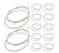 TOVINANNA Cuerdas de Nailon Transparentes para Guitarra Clásica 24 Piezas 4 Paquetes de 6 Cuerdas Tensión Media Extremos de Amarre para Guitarra Acústica bajo