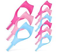 TOVINANNA de Herramientas para Pestañas y Guía para Maquillaje de Ojos Kit de 9 Piezas de Plástico Pp Reutilizables Protector de Rímel