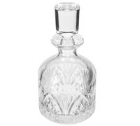 TOVINANNA Decantador de Whisky de Vidrio Tapón Botella Decorativa de 280 Ml Resistente al Desgaste Adecuado para Exhibición y Uso el Hogar Decantadores para Alcohol de Alta Gama