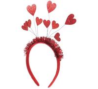 TOVINANNA Diadema Con Diseño De Corazón Para Día De San Valentín En Fiestas y Eventos Hecha De Material Corazones Rojos Accesorio Creativo Para Cabello